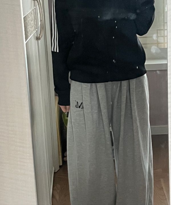 MUSINSA公式 | MUCENT Signature 4 Pin Tuck Wide Sweatpants (2