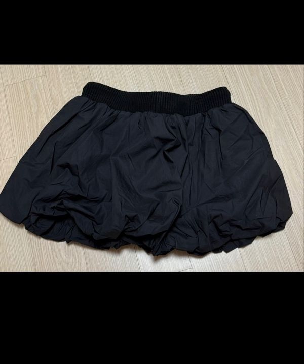 MUSINSA | ROUGHNECK Balloon Pants Skirt Black