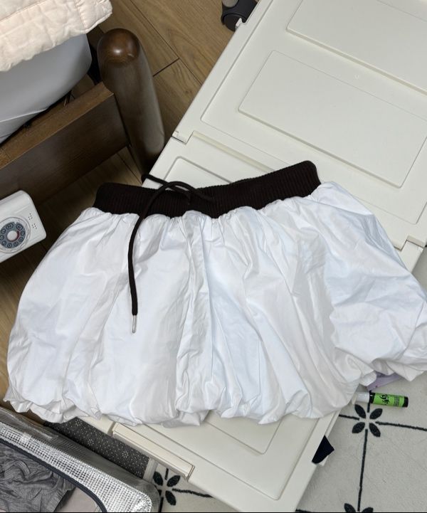 MUSINSA | ROUGHNECK Balloon Pants Skirt Black
