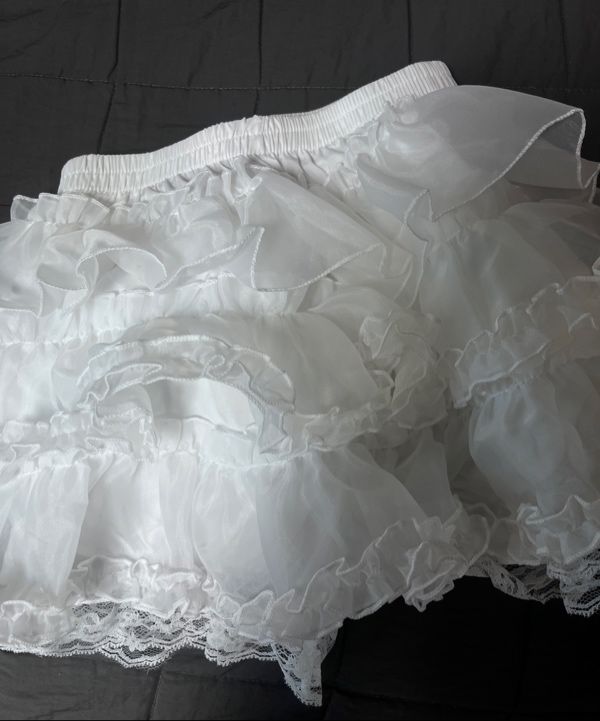MUSINSA公式 | ROUGHNECK Tutu Pants Skirt White
