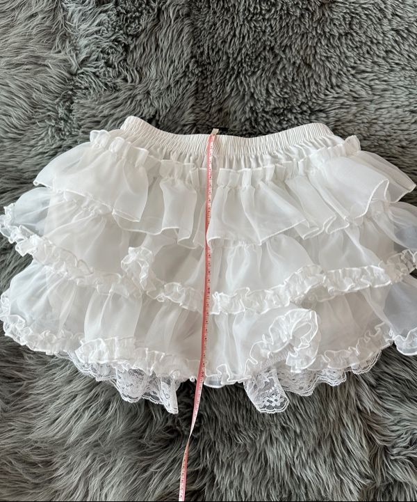 【 ROUGHNECK 】lace tutu pants skirt LACE TUTU PANTS SKIRT WHITE [12th restock] | ROUGHNECK
