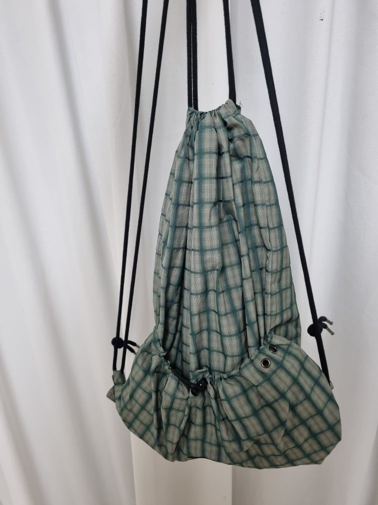 MUSINSA公式 | SUPERSUB SWAVER CHECK STRING BACKPACK - GREEN