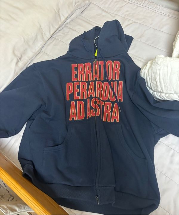 ERTR ■ Ad Astra Applique 2way Hoodie Zip Up MUSINSA | ERTR Ad Astra Appliqué 2way Hoodie Zip Up Navy