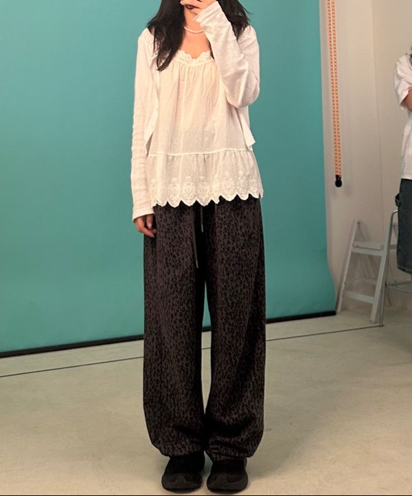 【CHICKS】Leopard Balloon Pants★韓国人気★ MUSINSA | CHICKS Leopard Balloon Pants Melange