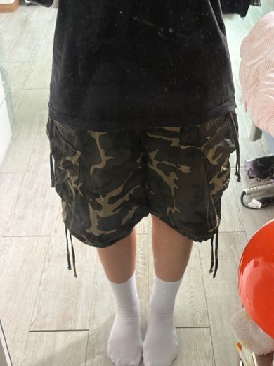 【FANCY CLUB】25ss CARGO LETTERING BERMUDA PANTS FANCY CLUB | CARGO LETTERING BERMUDA PANTS (BLACK) - 예약배송
