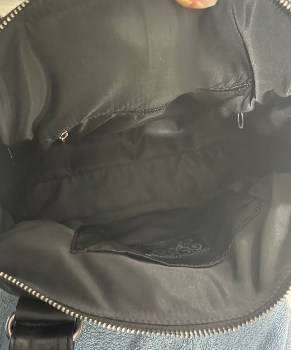 MUSINSA公式 | FANCY CLUB Belted Washed Leather Bag (BLACK