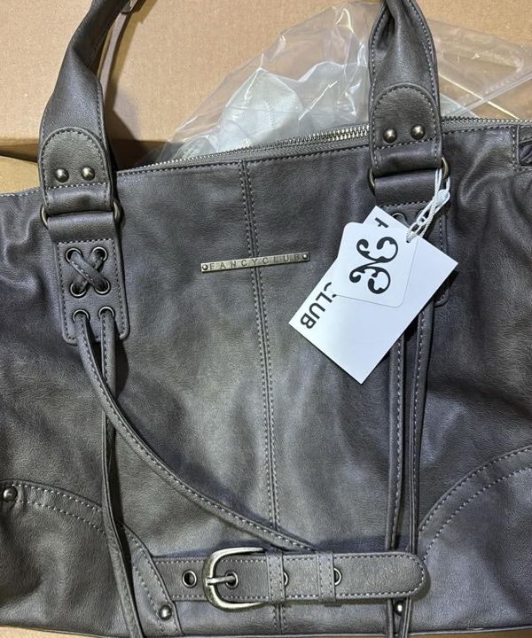 MUSINSA | FANCY CLUB Belted Washing Leather Bag (GRAY) F25QE990
