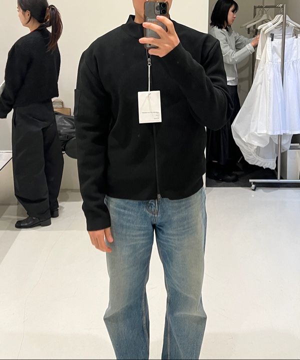 MUSINSA公式 | AMOMENTO MOCK NECK ZIP-UP CARDIGAN (3COLORS)