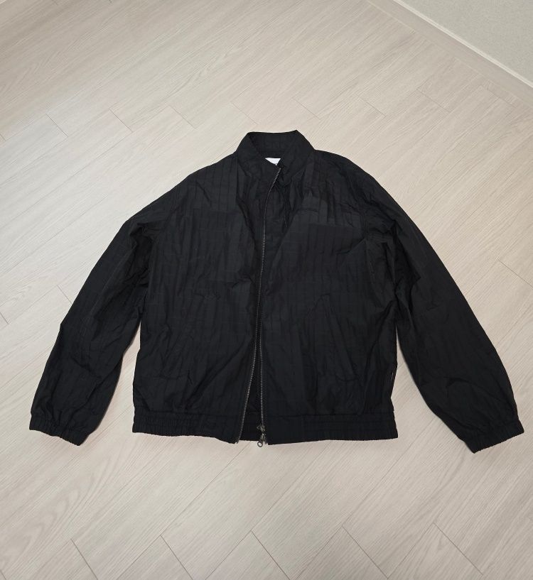 MUSINSA公式 | YESEYESEE Windowpane Zip Blouson Black