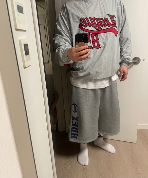 東芝ブレイブルーパス　ウォ―厶アップジャケット MUSINSA公式 | HDEX League 85 Warmup Pullover (Light Gray)