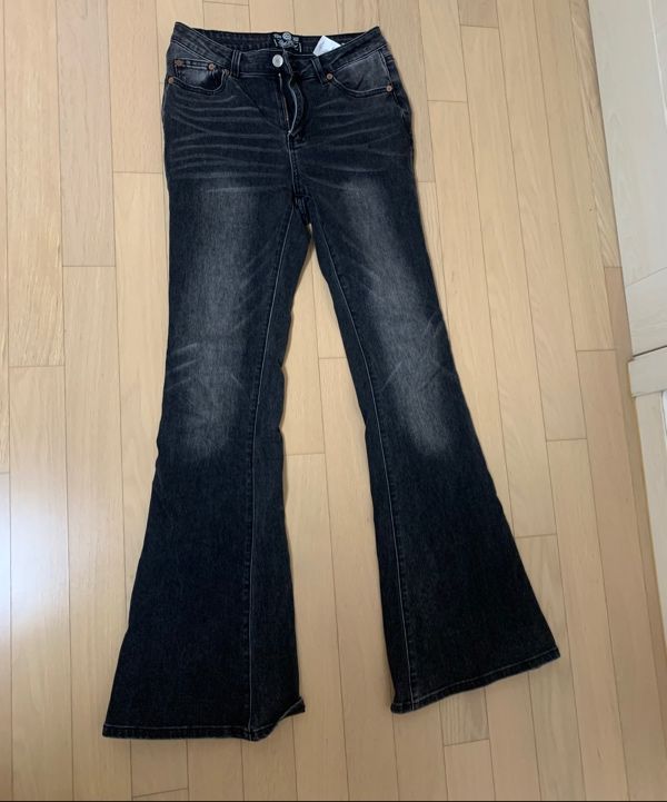 MUSINSA公式 | BADBLOOD 0119 Low Rise Bootcut Jeans - Black