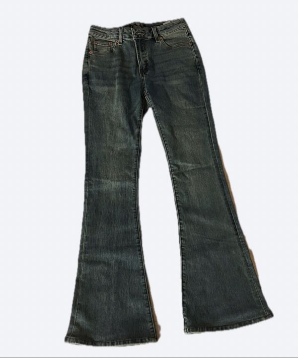 ★BADBLOOD★ 0119 Low rise boot cut jeans mid blue MUSINSA | BADBLOOD 0119 Low-rise boot cut jeans - Mid Blue