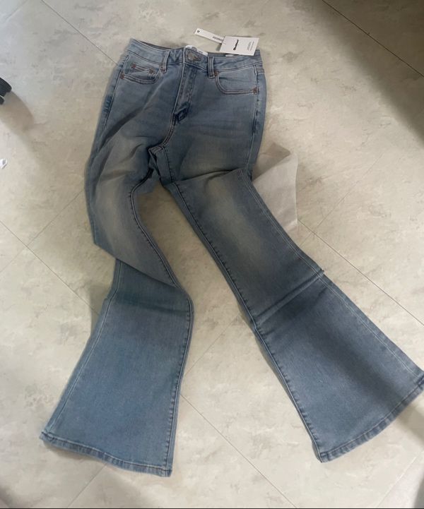 MUSINSA | BADBLOOD 0119 Low-Rise Bootcut Jeans - Light Blue