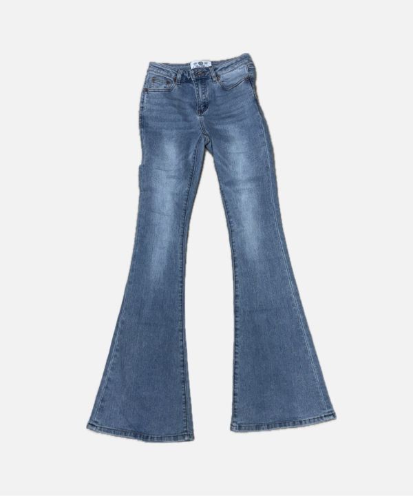 ◆BADBLOOD◆ 0119 Low rise boot cut jeans mid blue w-jeans24 MUSINSA | BADBLOOD 0119 Low Rise Bootcut Jeans - Black