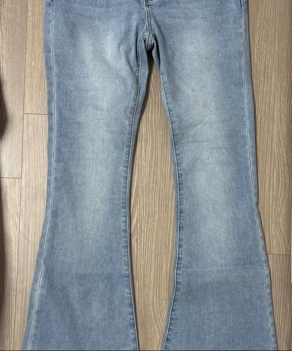 【BADBLOOD】0119 Low-rise boot cut jeans - Mid Blue MUSINSA | BADBLOOD 0119 Low-rise boot cut jeans - Mid Blue