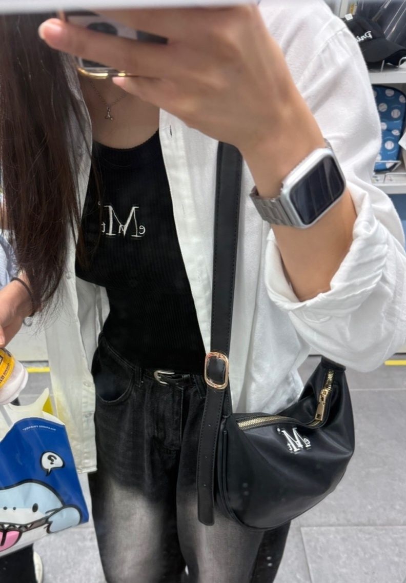 ☆MUCENT☆ Merlin Compact Leather Shoulder Bag Unisex 3 Colo MUSINSA | MUCENT Merlin Compact Leather Shoulder Bag Unisex