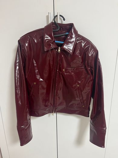 【あじゃじゃ】BADBLOOD Jimmy Leather Jacket MUSINSA | BADBLOOD Jimmy Leather Harrington Jacket - Red