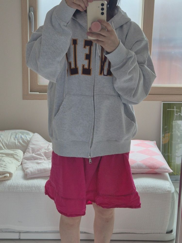 MUSINSA | NOHANT LONELY/LOVELY SALT WASHING HOODIE ZIP-UP