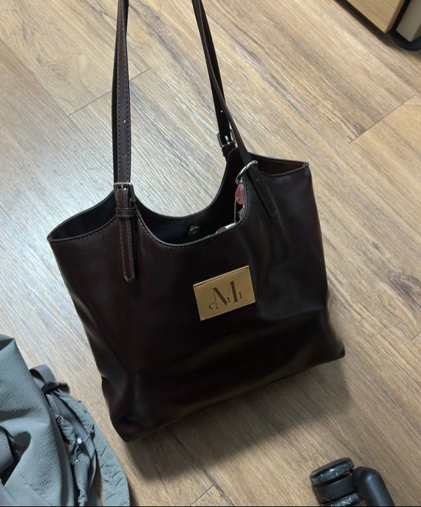 MUSINSA | MUCENT Armand Front Buckle Leather Shoulder Bag