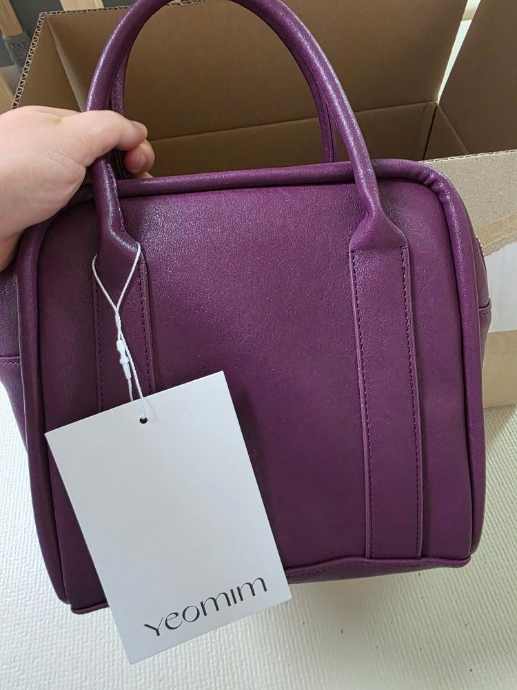 【新品】yeomim ヨミム mini box bag (grape) 韓国 新品】yeomim ヨミム mini box bag (grape) 韓国 Shop - トーテ - YEOMIM