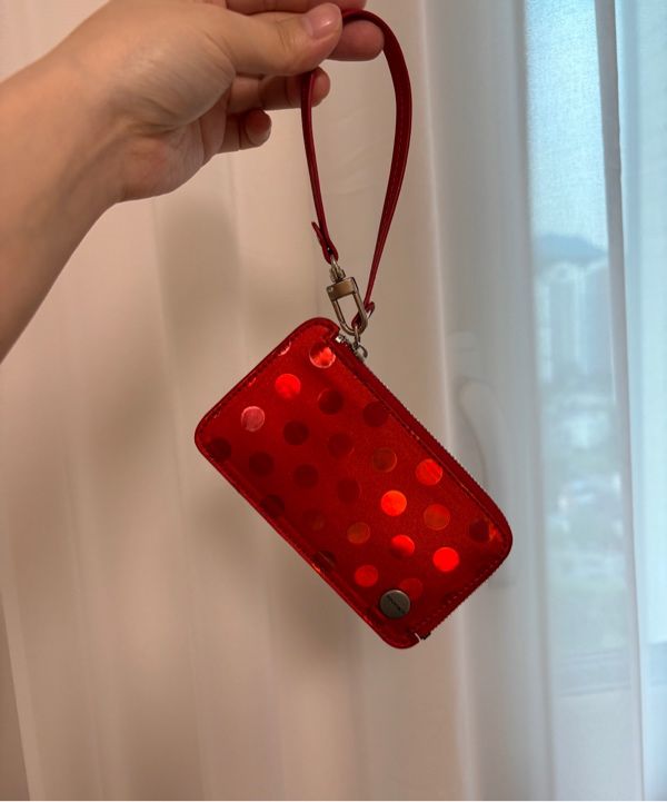 MUSINSA公式 | YEOMIM shine dot wallet (2colors)