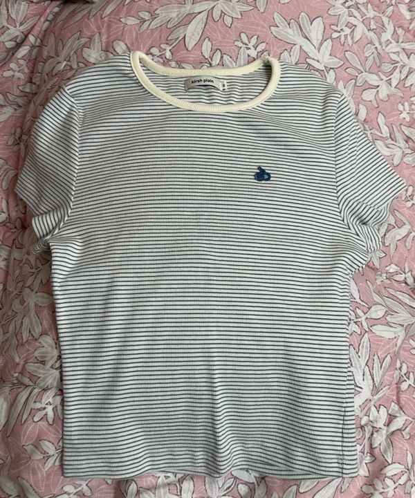 ★KIRSH★ Kirsch Plain Slim Fit Stripe T-Shirt Pink MUSINSA | KIRSH Kirsch Plain Slim Fit Stripe T-Shirt [Pink]