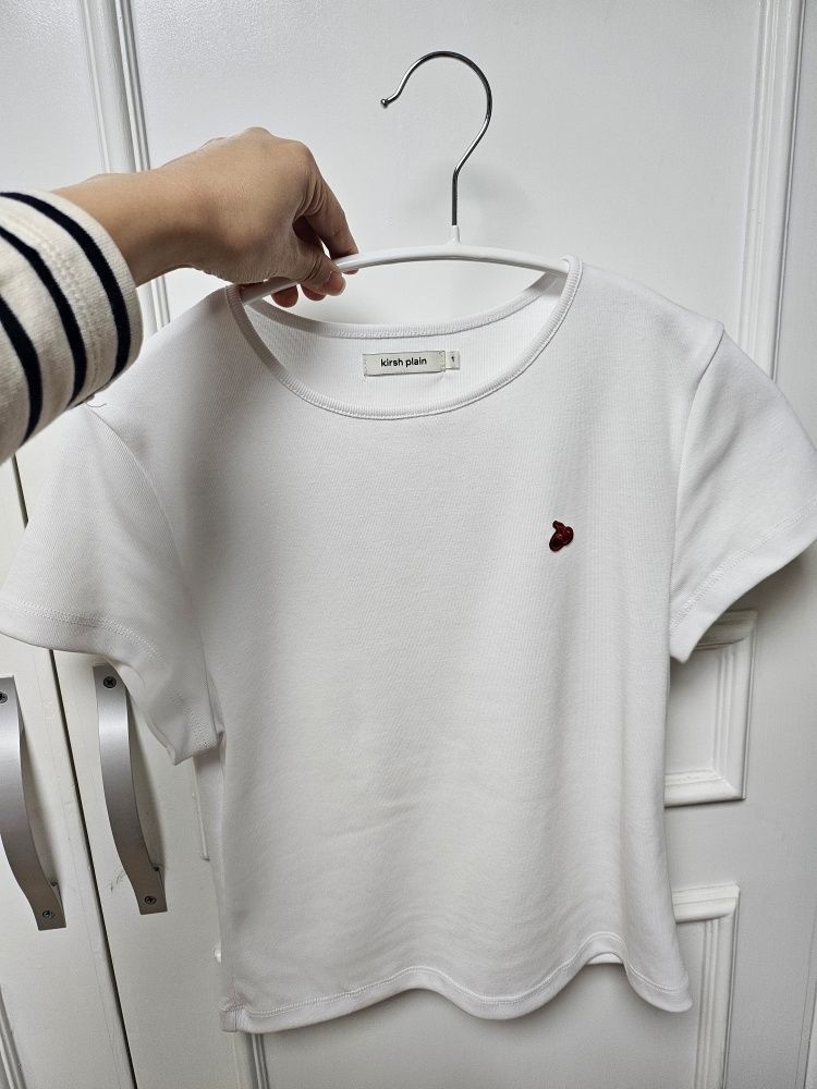MUSINSA | KIRSH Kirsch Plain Slim Fit T-Shirt [Black]