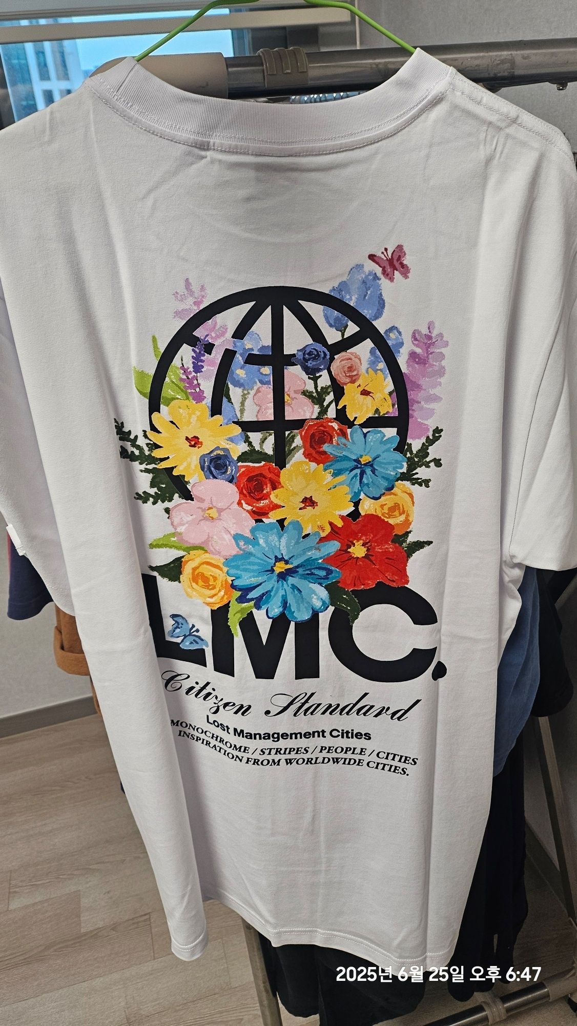 MUSINSA | LMC FLOWER GARDEN TEE black