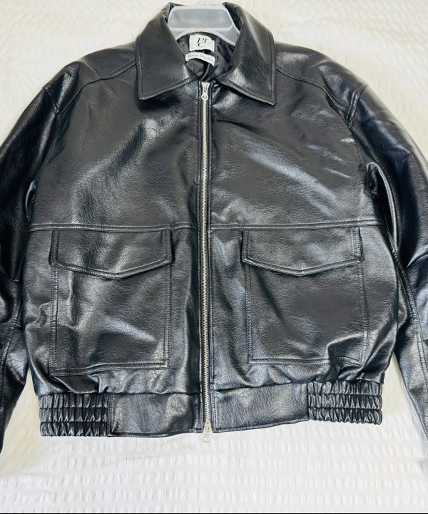 MUSINSA | PLACESTUDIOMAN Big Pocket Vintage Washed Leather Zip-up