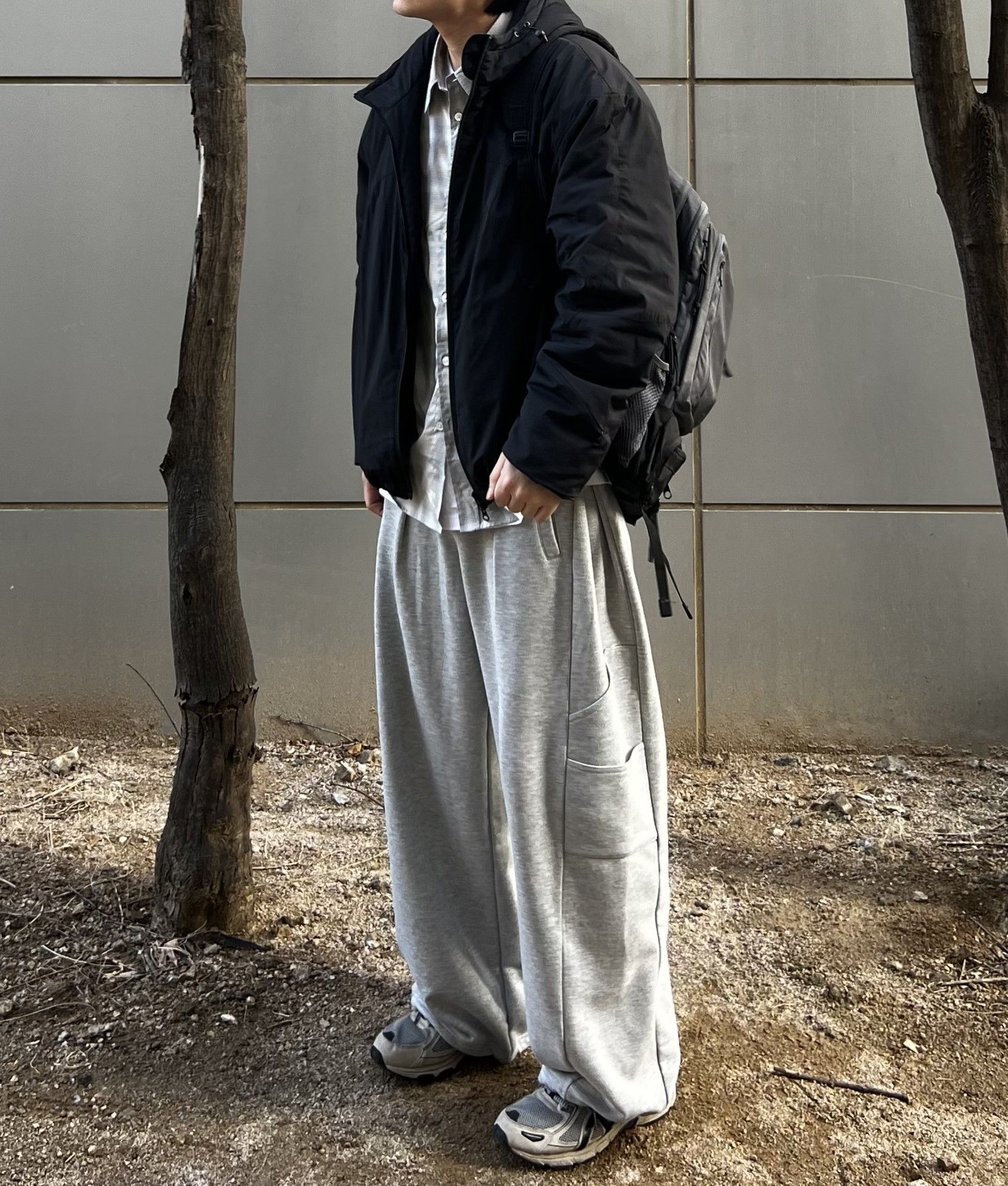 Tuck Gather Wide Silhouette Sweatpants