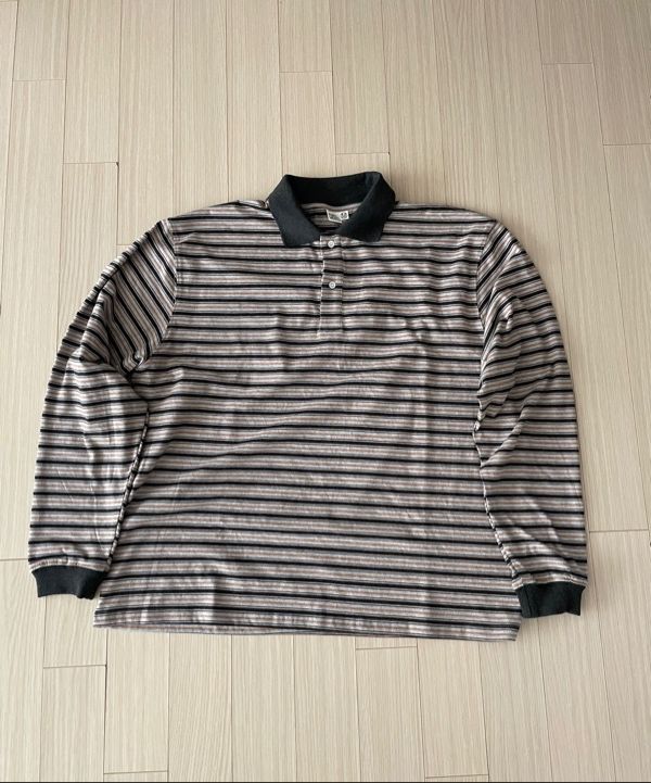 PARTIMENTOのMulti Stripe Collar Tee MUSINSA | PARTIMENTO Multi Stripe Collar Tee Gray