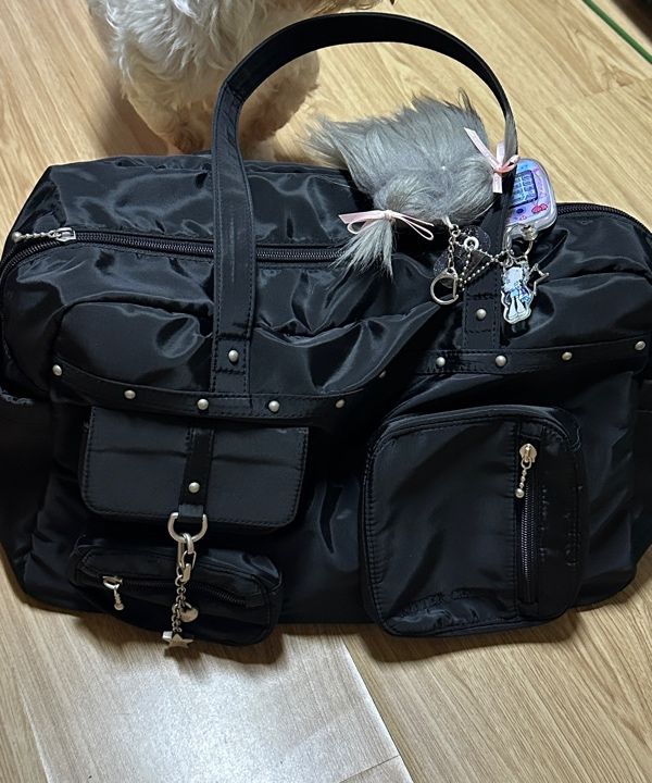 MUSINSA | BITTERCELLS Carry Cargo Bag-Cream