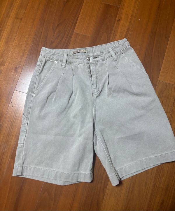 【BITTERCELLS】Heart Pigment Bermuda Pants MUSINSA | BITTERCELLS Heart Pigment Bermuda Pants - Sky Blue