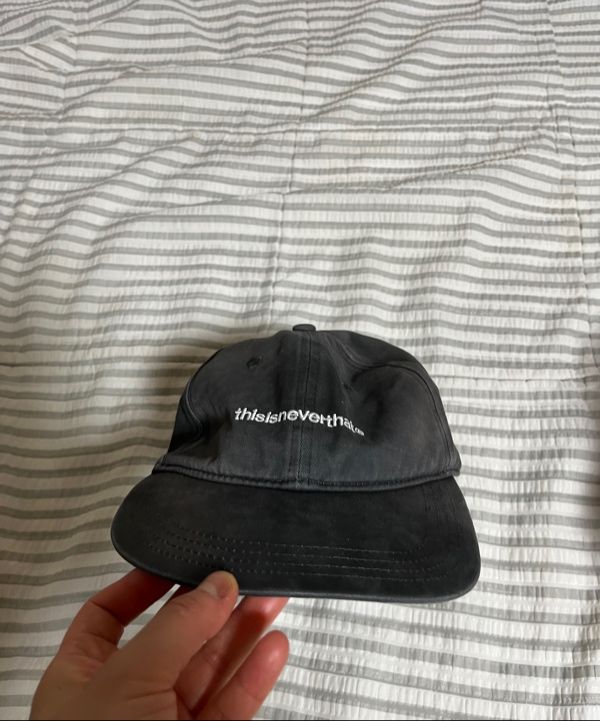 MUSINSA | thisisneverthat® Bleached T-Logo Cap Charcoal