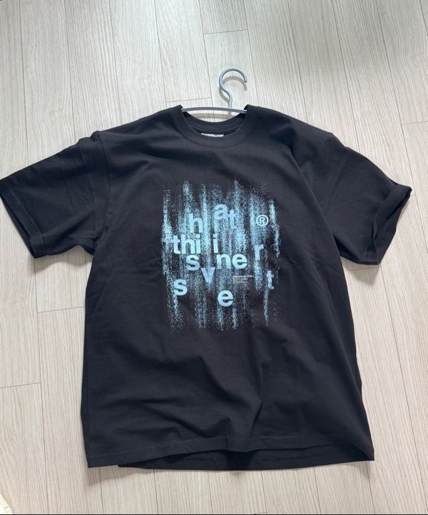 MUSINSA | thisisneverthat® Brushed Paint Tee Black