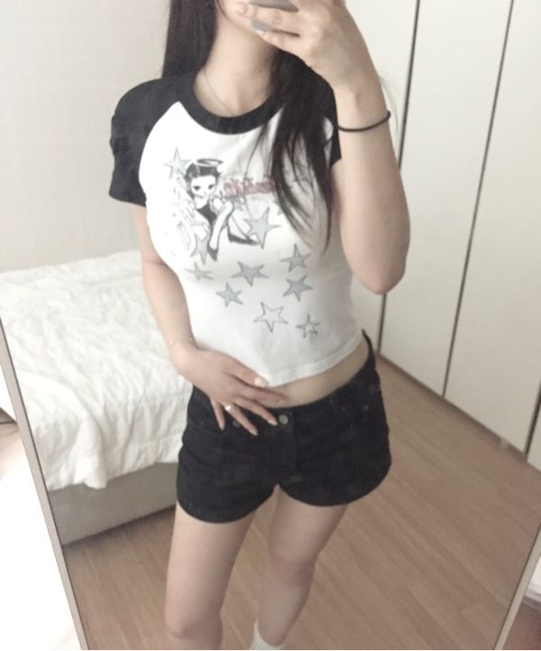 MUSINSA | KASHIKO Kashiko Angelic Pocket Raglan T Shirt