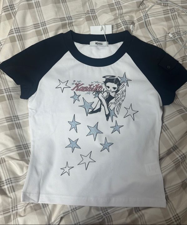 MUSINSA | KASHIKO Kashiko Angelic Pocket Raglan T Shirt