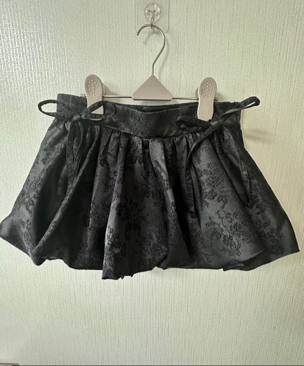 MUSINSA | KASHIKO Fairy Ribbon Bubble Skirt White