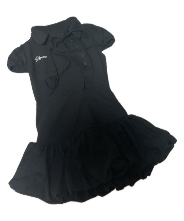MUSINSA公式 | KASHIKO Puff Preppy Mini Dress Black