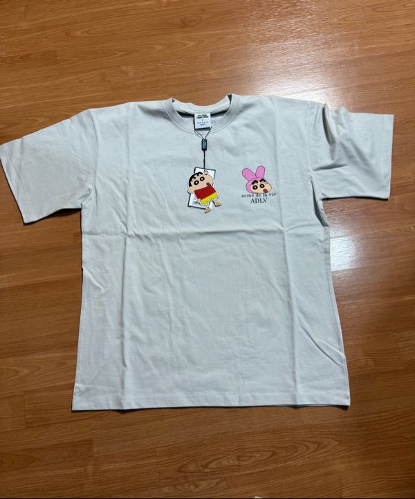 MUSINSA | acmé de la vie FUZZY RABBIT SHINCHAN SHORT SLEEVE