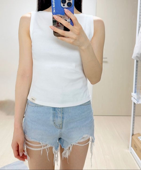 ★GLOWNY★ G SLIT SLEEVELESS TOP 3 colors MUSINSA公式 | GLOWNY G SLIT SLEEVELESS TOP (3 colors)