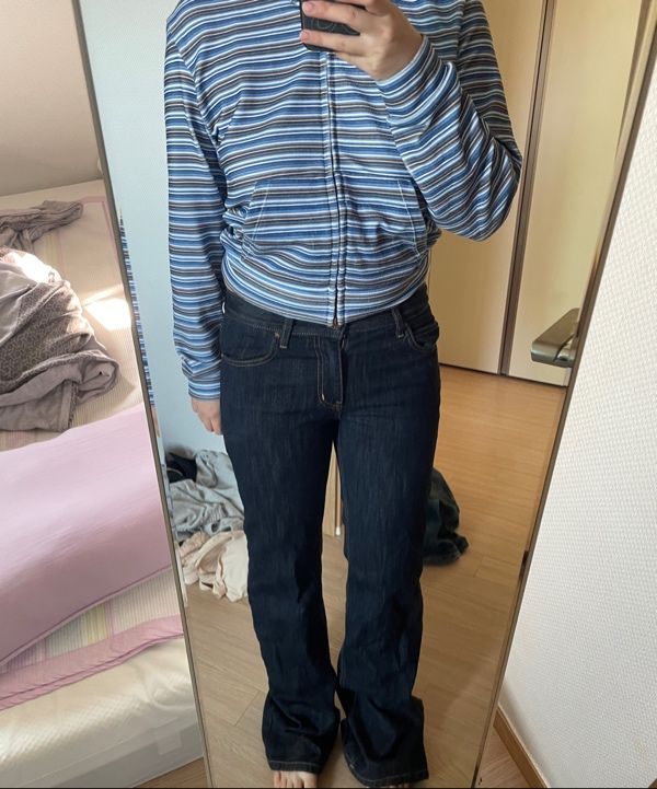 MUSINSA公式 | GLOWNY THE RODEO JEANS (DEEP BLUE)