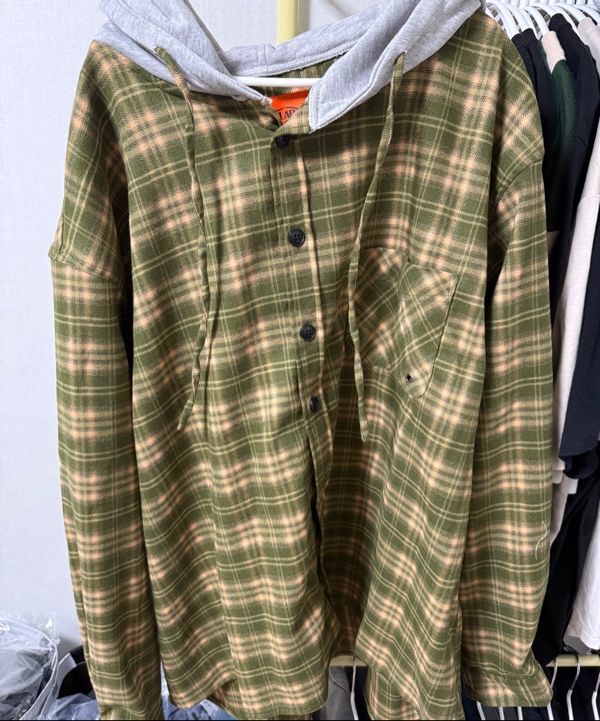 【DIMITRI BLACK】 VLAD Bias Check Hooded Shirt MUSINSA | DIMITRI BLACK VLAD Bias Check Hooded Shirt_Red