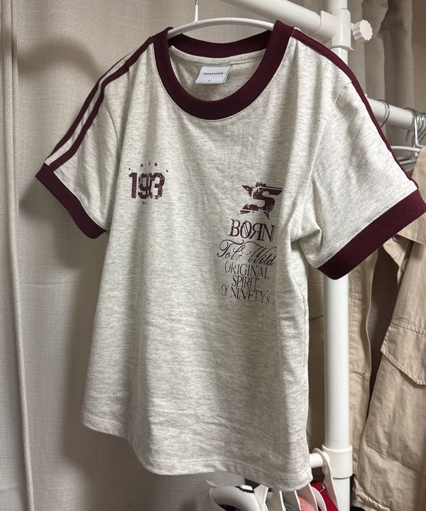 Tシャツ・カットソー 1993studio 93 Track Ringer T-Shirt_Vintage Blue MUSINSA | 1993STUDIO 93 Track Ringer T-Shirt_Vintage Blue