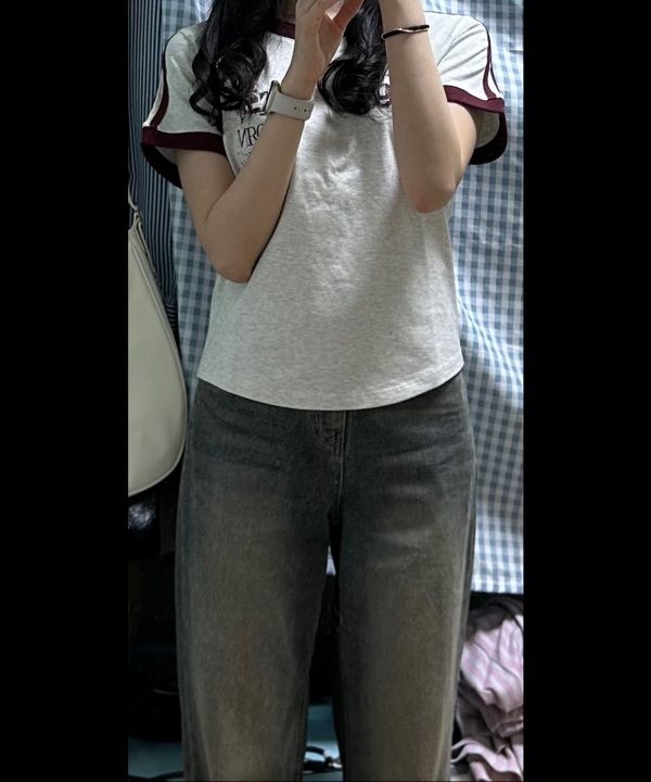 Tシャツ・カットソー 1993studio 93 Track Ringer T-Shirt_Vintage Blue MUSINSA | 1993STUDIO 93 Track Ringer T-Shirt_Vintage Blue