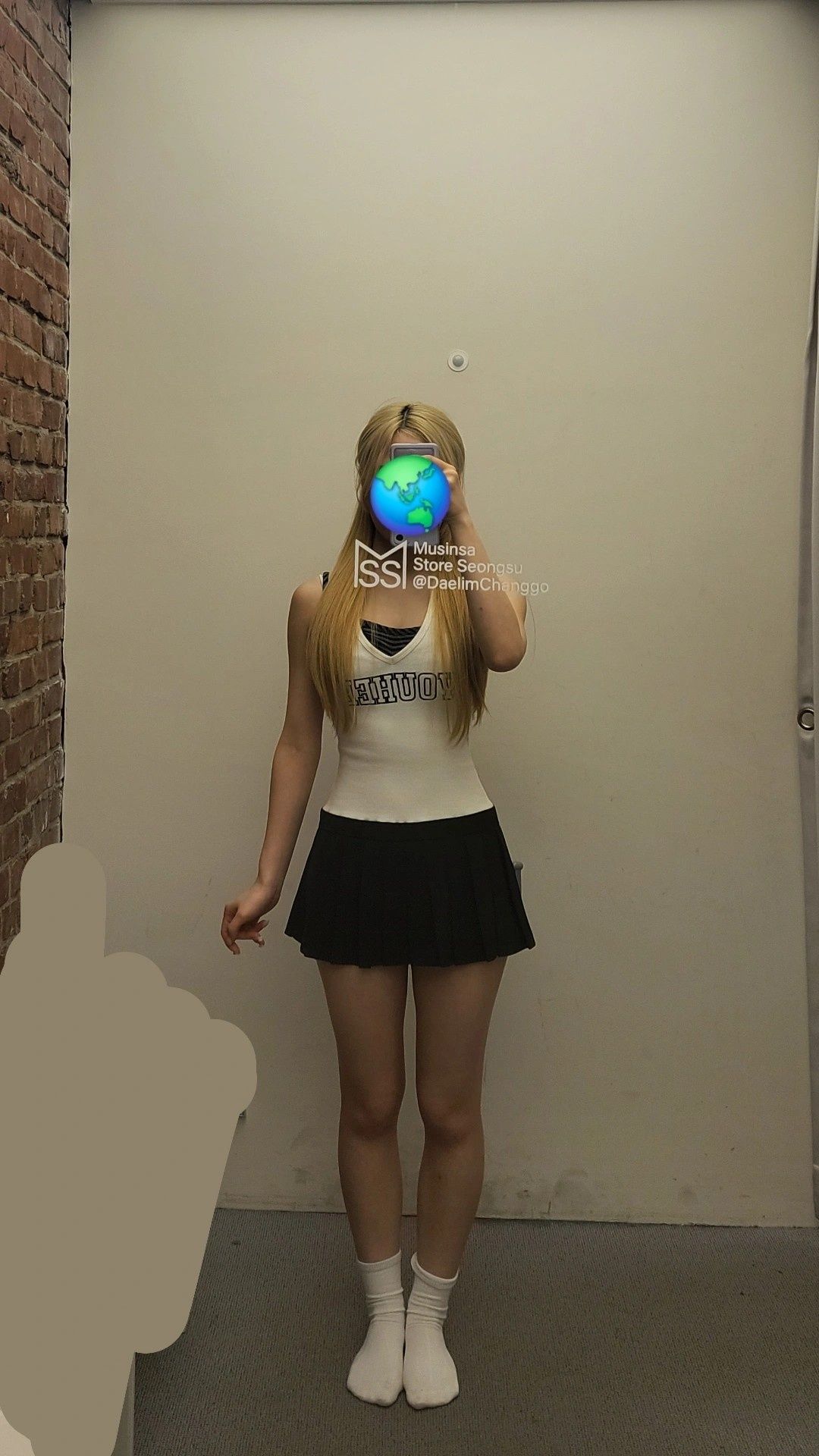 MUSINSA | YOUHEE YOUHEE PLEATS MINI DRESS WHITE