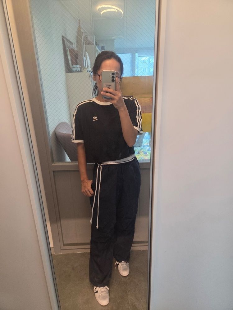 MUSINSA | YOUHEE [3COLORS] COTTON LAYERED BANDING WIDE PANTS