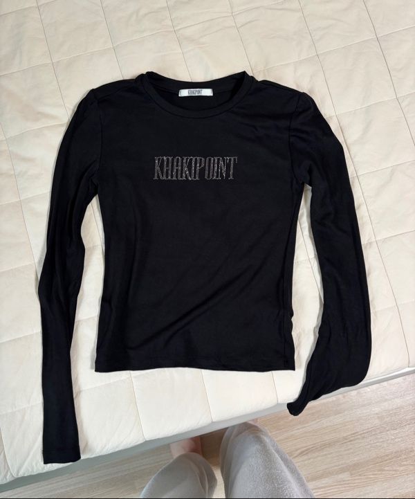 MUSINSA公式 | KHAKIPOINT Cubic T-shirt (black)
