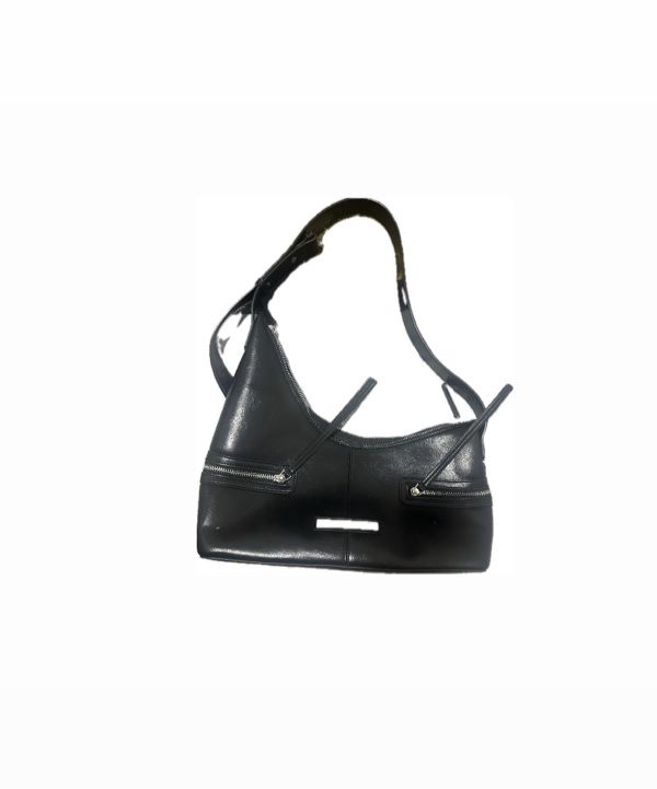 MUSINSA公式 | MATIN KIM ASYMMETRICAL ZIPPER BAG IN BLACK