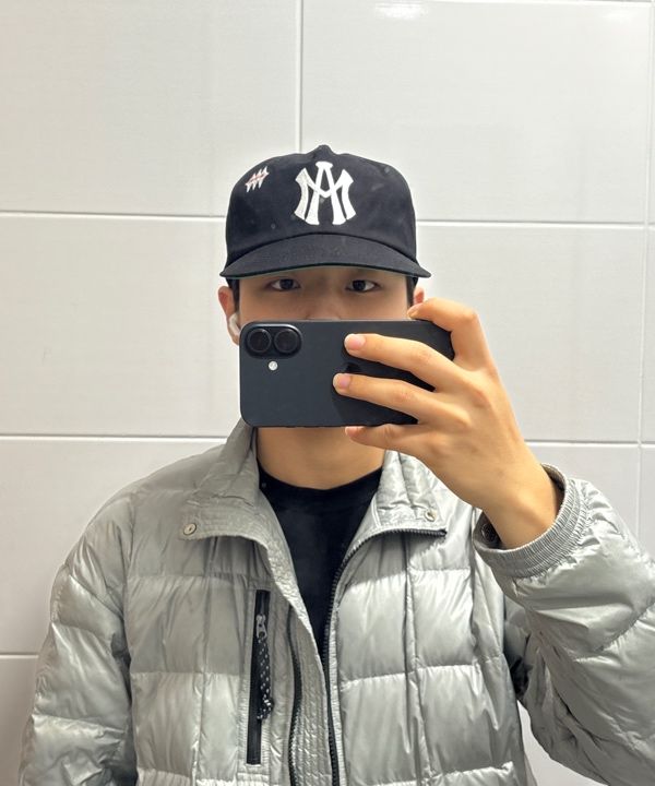 MUSINSA | AFTERMATH ATM LOGO BALL CAP [NAVY]